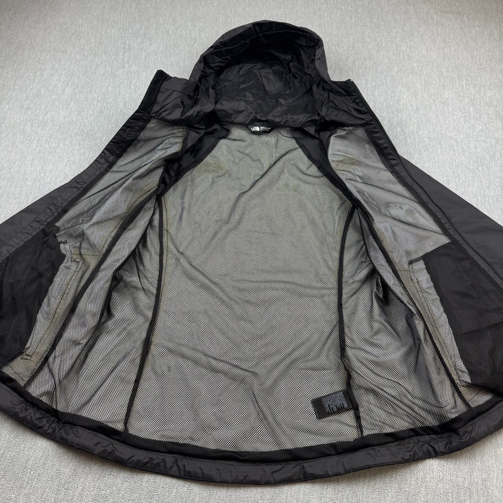 The North Face Jacket Women Large Black Dryvent Rain Lightweight Full Zip Coat - Picture 6 of 12
